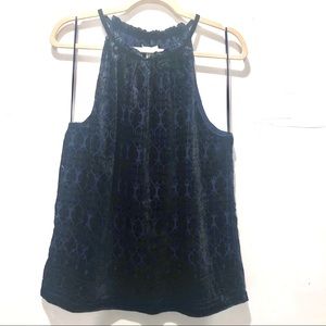 New Max Studio navy blue top